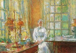 Mrs. Holley of Cos Cob, Connecticut by Childe Hassam