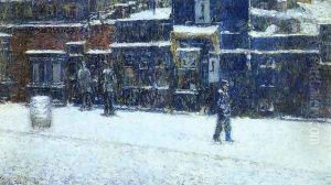 The Messanger Boy by Childe Hassam