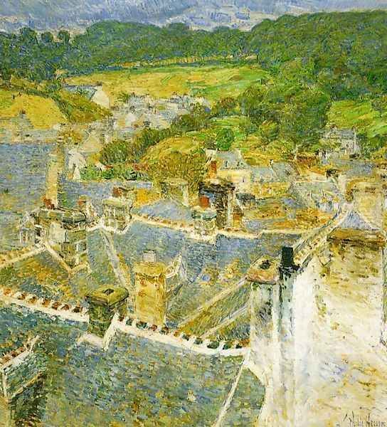 Rooftops, Pont-Aven - view 1