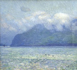 The Silver Veil and the Golden Gate by Childe Hassam