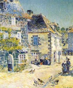 Pont-Aven, Noon Day by Childe Hassam