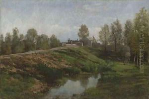 High Road Along a Stream by Childe Hassam