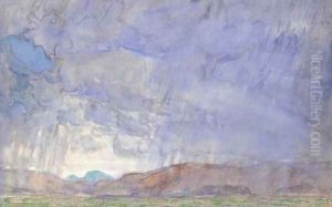 Thunderstorm on the Oregon Trail by Childe Hassam
