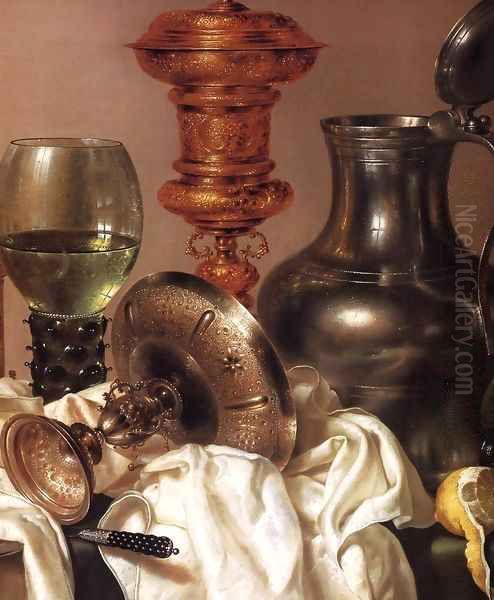 Still life with Gilt Goblet (detail) 1635 - view 1