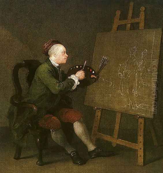 Self Portrait at the Easel - view 1