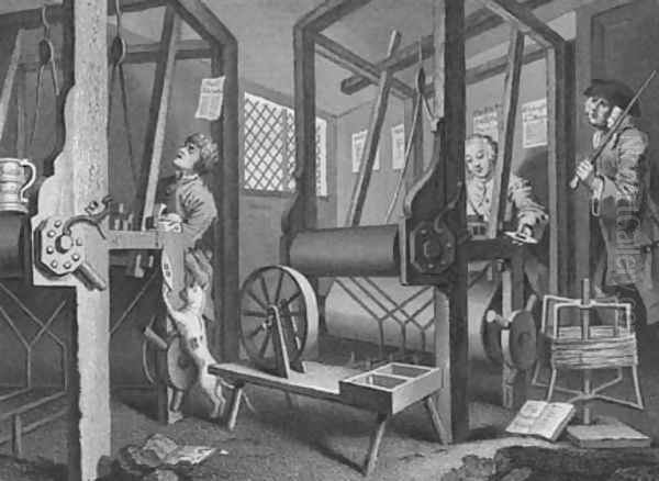 Fellow 'Prentices at their Looms - view 1