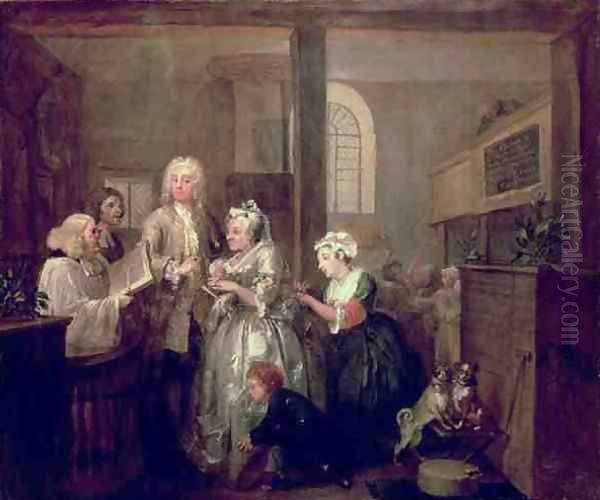 A Rakes Progress V The Rake marrying an Old Woman - view 1