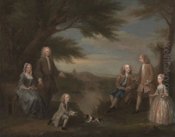 John and Elizabeth Jeffreys and their Children - view 1