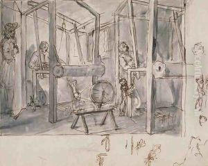 Wool manufacture by William Hogarth