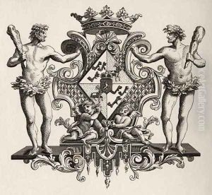 Coat of Arms of the Duchess of Kendal by William Hogarth