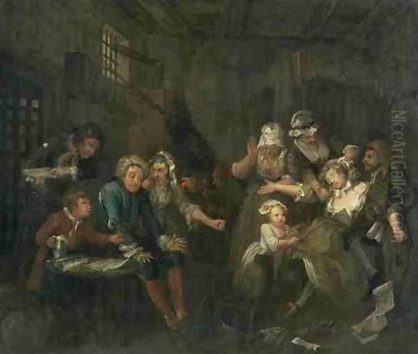A Rakes Progress VII The Rake in Prison - view 1