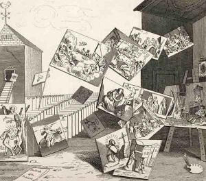 The Battle of the Pictures from The Works of Hogarth by William Hogarth