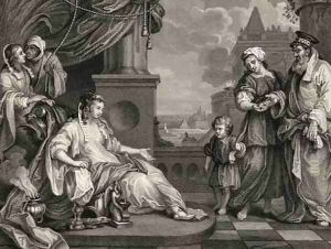 Moses before Pharaohs Daughter from The Works of William Hogarth by William Hogarth