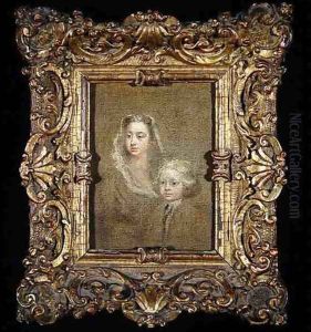 Mary Edwards Hamilton and her son Gerald Anne by William Hogarth
