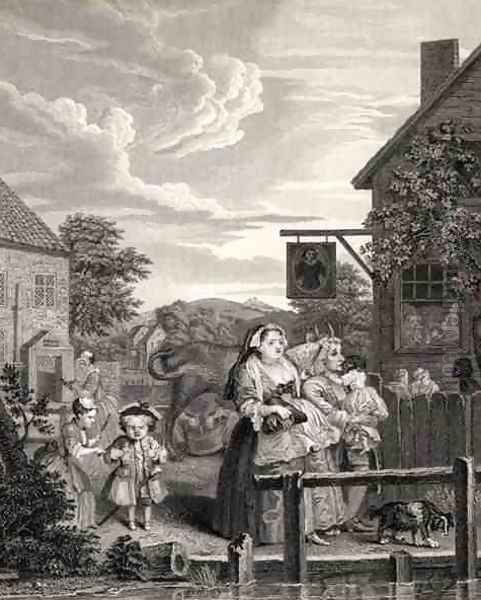 Times of the Day Evening from The Works of William Hogarth - view 1