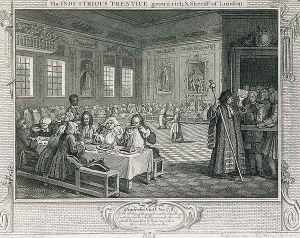 The Industrious Prentice Grown Rich and Sheriff of London by William Hogarth