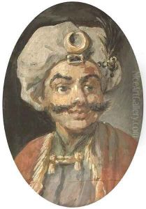 A Turk's head Mr Henry Mossop in the guise of Bajazet from Nicholas Rose's play Tamerlane