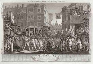 The Industrious Prentice Lord Mayor of London plate XII of Industry and Idleness by William Hogarth