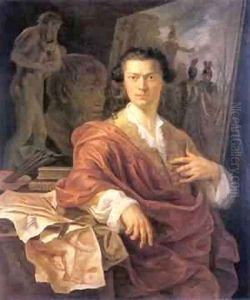 Portrait Of Artist AC Lens by William Hogarth