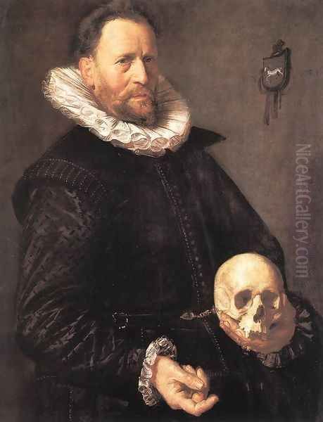 Portrait of a Man Holding a Skull c. 1611 - view 1