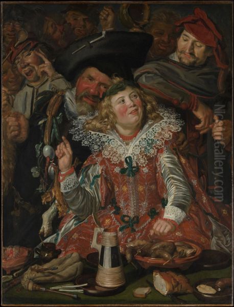 Shrovetide Revellers c. 1615 - view 1