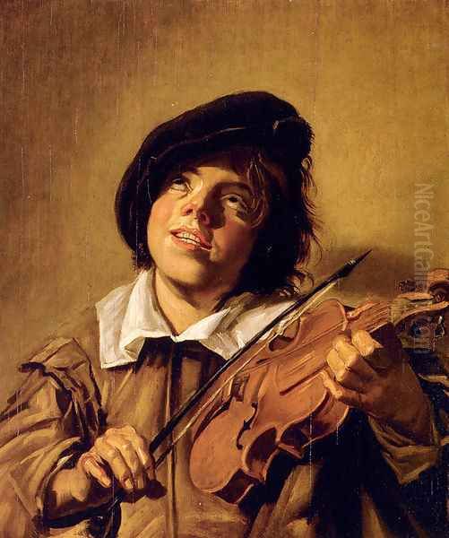 Boy Playing A Violin - view 1