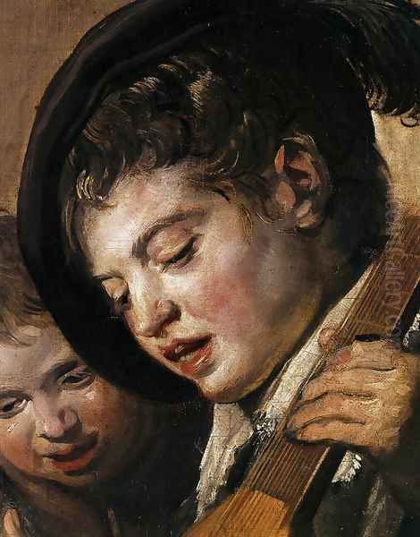 Two Boys Singing (detail) c. 1625 - view 1