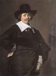 Portrait of a Standing Man 1643-45 by Frans Hals