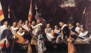 Officers and Sergeants of the St Hadrian Civic Guard c. 1633 by Frans Hals