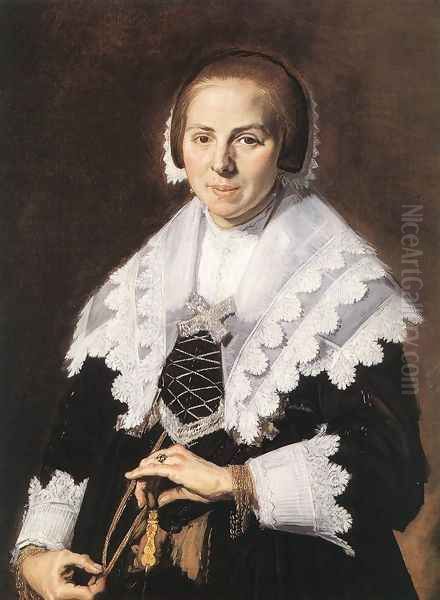 Portrait of a Woman Holding a Fan c. 1640 - view 1