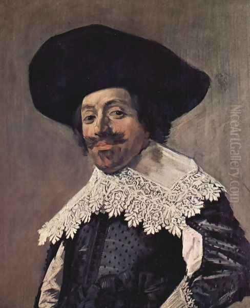 Portrait of a man with a high-collar - view 1