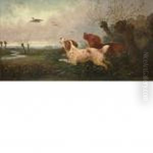 Spaniels Flushingpheasant by George Armfield