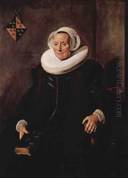 Portrait of Maritge Claesdr. Vooght, wife of Pieter Olycan - view 1