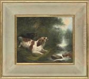 Spaniels Flushing Mallard by George Armfield