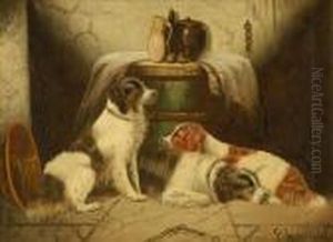 Gundogs In A Barn