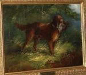 Gun Dog With A Partridge by George Armfield