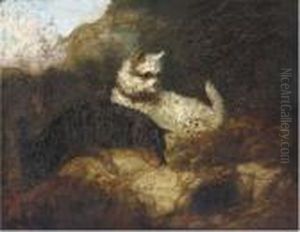 Terriers Rabbiting by George Armfield