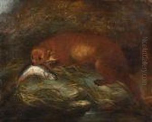 An Otter With Its Catch by George Armfield