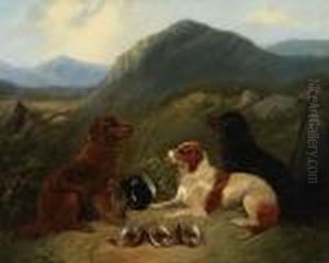 Guarding The Bag; Guarding The Dinner by George Armfield