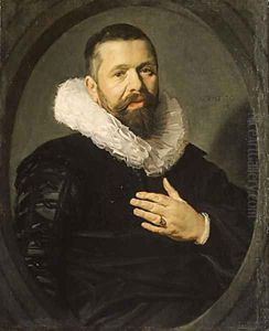 Portrait of a Bearded Man with a Ruff 1625 by Frans Hals