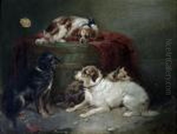 Interior Scene With Dogs - view 1