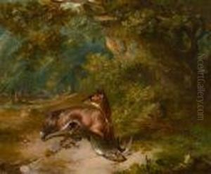 Fuchs Mit Taube by George Armfield