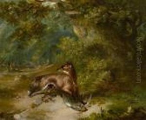 Fuchs Mit Taube. by George Armfield