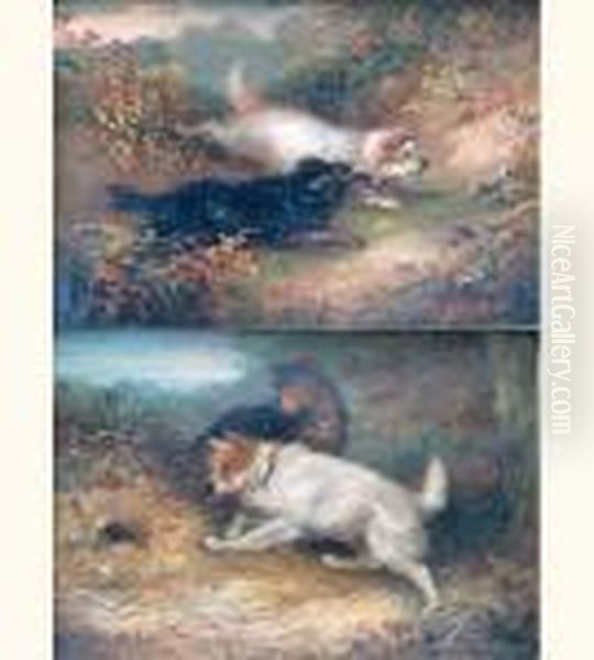 Poursuite Du Lievre Et Devant Le Terrier - view 1