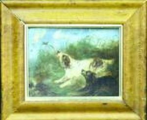 Spaniels Flushing Duck by George Armfield
