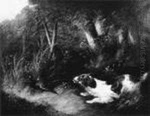 Setters Flushing A Pheasant by George Armfield