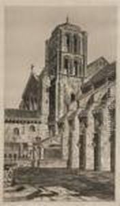 Basilica Of The Madeline, Vezelay by John Taylor Arms