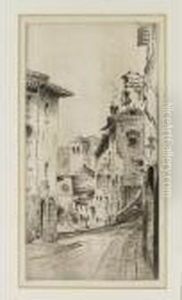 Sketch Carcassonne by John Taylor Arms