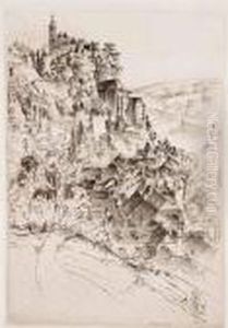 Angouleme; Rocamadour; A Tower
Of Saint Front; Aspiration, La Madeleine, Verneuil-sur-avre by John Taylor Arms