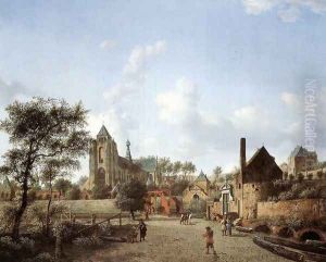 Approach to the Town of Veere c. 1665 by Jan Van Der Heyden